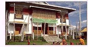Sikkimese Monks at the Pemayangtse Monastery