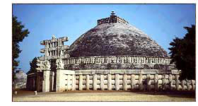 View from the Southwest of the Great Stupa at Sanchi