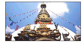 Swayambhunath Stupa near Kathmandu, Nepal